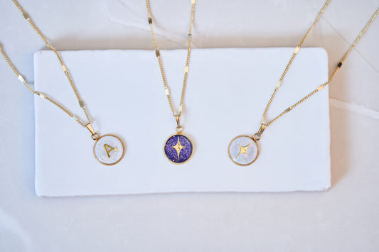 Opal Celestial Pendant Necklace