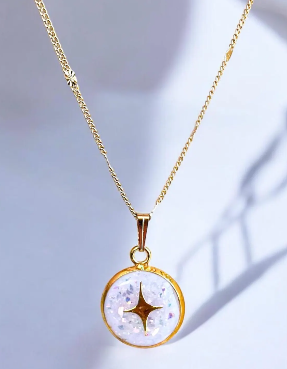 Opal Celestial Pendant Necklace